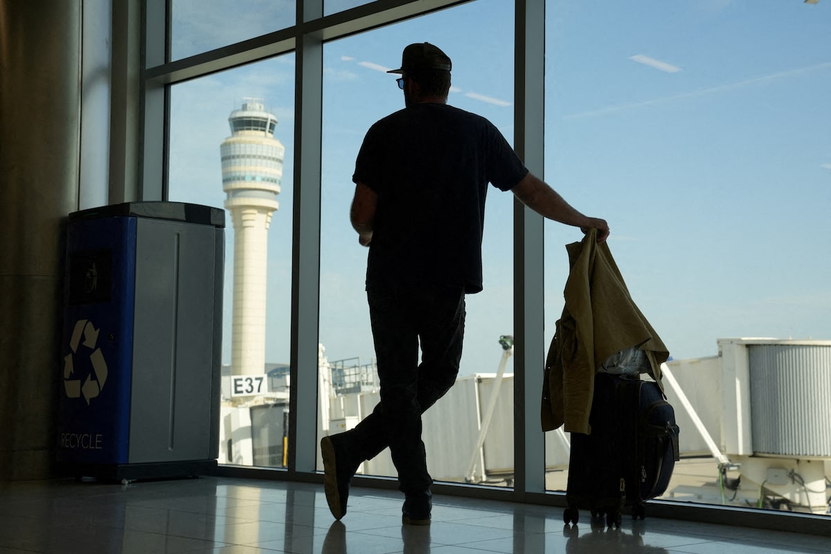 FILE PHOTO: Air Traffic Control Tower can be seen at Hartsfield Jackson Atlanta International Airport